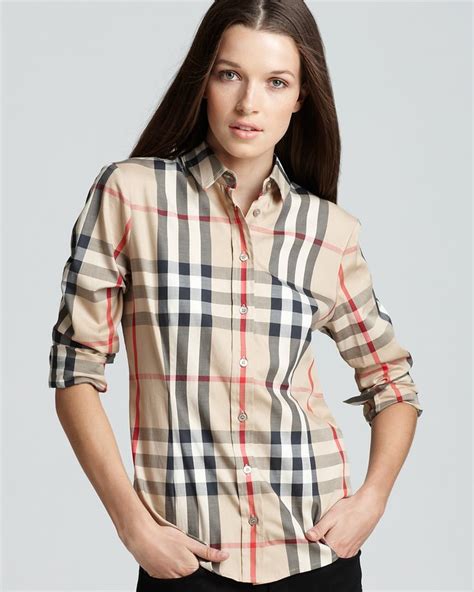 burberry brit shirt outfit|burberry brit shirt women.